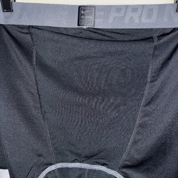 Nike Pro NBA Team Issue Compression 3/4 Tights Black White Men AT9764-011 - Picture 8 of 11